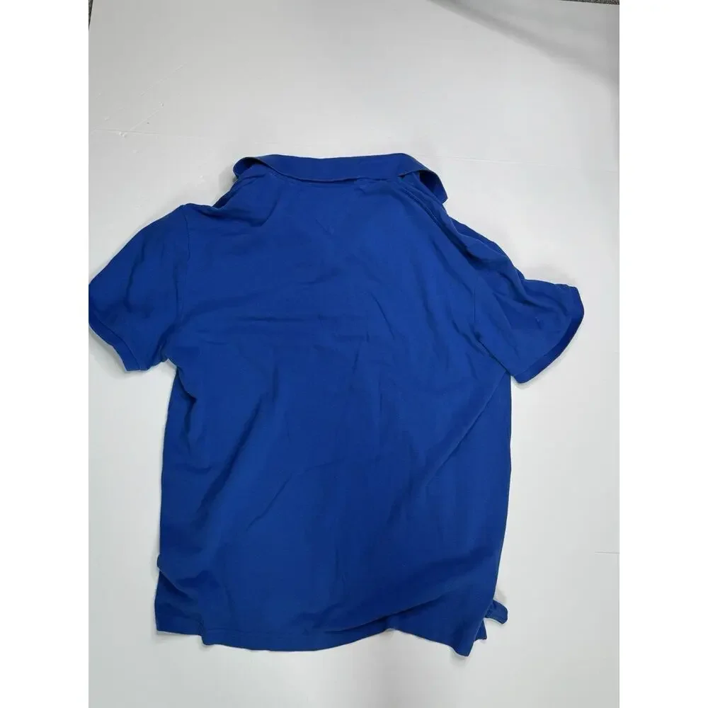 Tommy Hilfiger Custom Fit Polo Shirt Mens XL Royal Blue Cotton Flag Logo